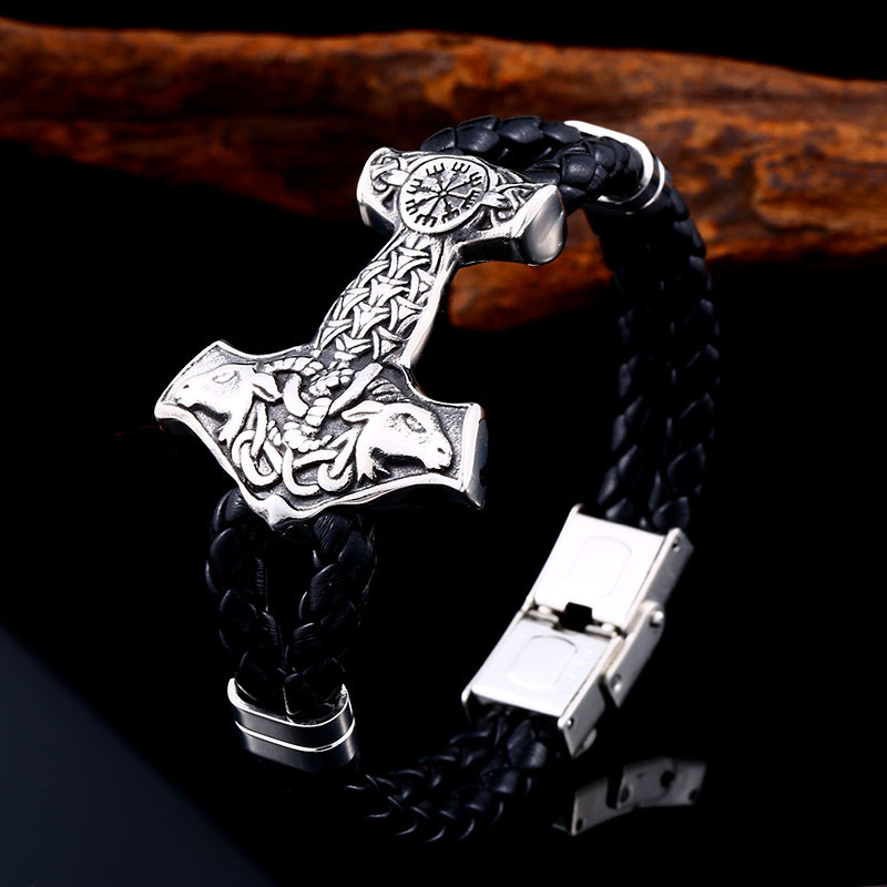 Retro Titanium Viking Bracelet