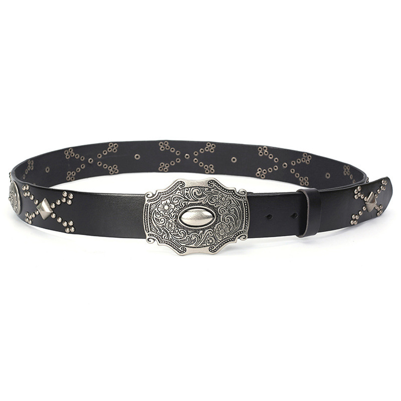 Fashion Personality Rivets Leather Belt