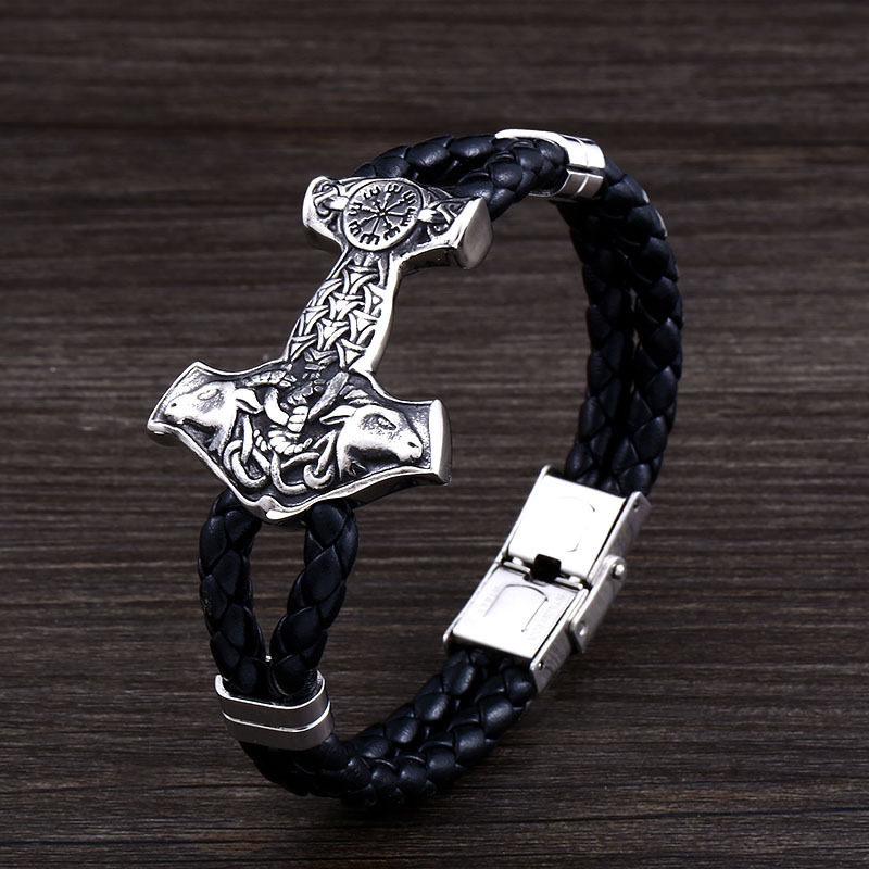 Retro Titanium Viking Bracelet