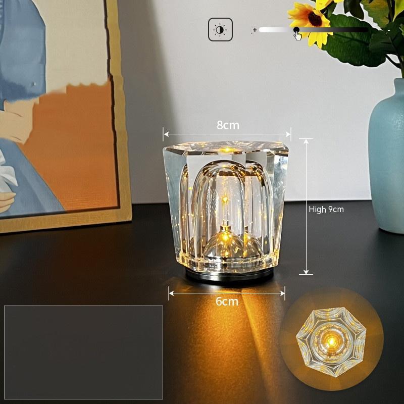 Wireless Chargeable Crystal Lamp