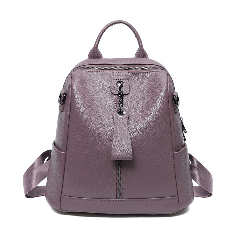 Trendy Women's Leather Backpack