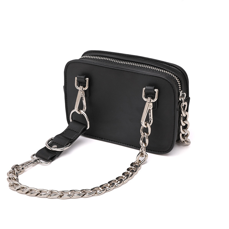 Street Fashion Ladies Black Messenger Shoulder Bag