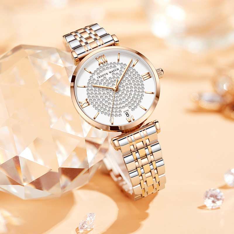 Starry Diamond Quartz Watch For Women