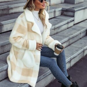 Coat New Plaid Printed Coat