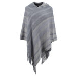 Knitted Tassel Shawl Cape For Women