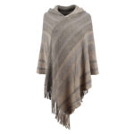 Knitted Tassel Shawl Cape For Women