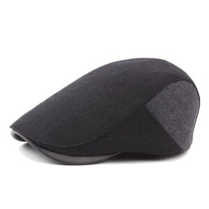 Black Cotton Frosted Bell Hat