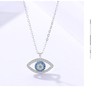 Sterling Silver Eye Pendant Necklace