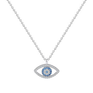 Sterling Silver Eye Pendant Necklace