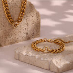 Women's Necklace & Bracelet - Stunning Cuban Style