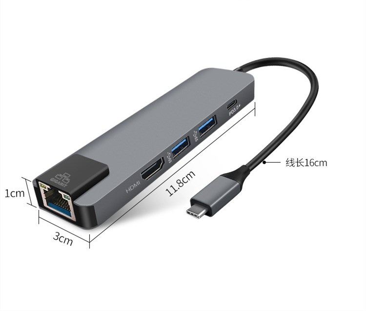 USB3.0 Multifunctional 5-in-1 Hub