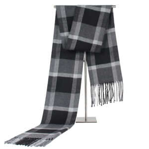 Men’s Plaid Cashmere Scarf – Stylish Men’s Scarf