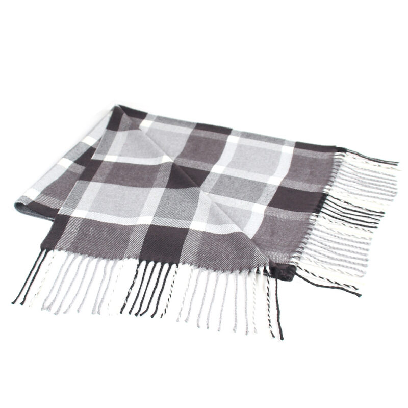 Men’s Plaid Cashmere Scarf – Stylish Men’s Scarf