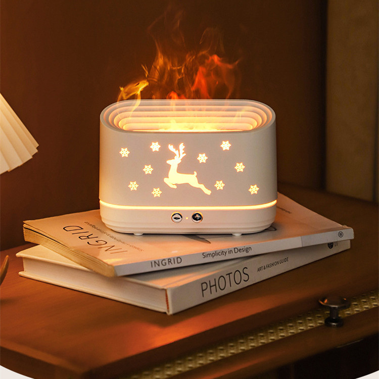 Essential Oil Diffuser With Reindeer Flame Effect