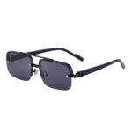 Retro Style Metal Sunglasses with Double Beam Elegance