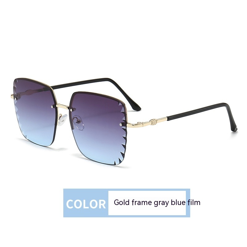 High Sense Semi-rimless Sunglasses For Women