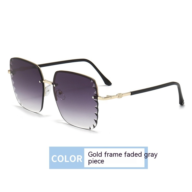 High Sense Semi-rimless Sunglasses For Women