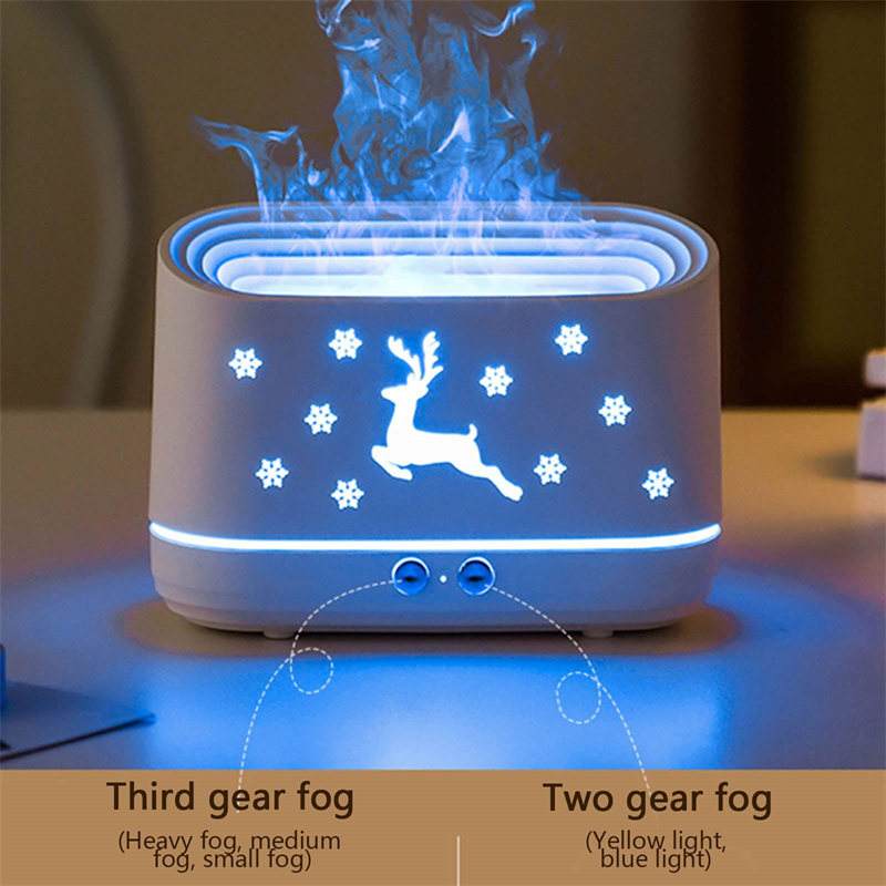 Essential Oil Diffuser With Reindeer Flame Effect