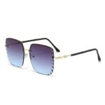 High Sense Semi-rimless Sunglasses For Women