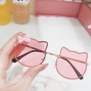 Kids Sunglasses With Kitten-themed Frames