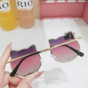 Kids Sunglasses With Kitten-themed Frames