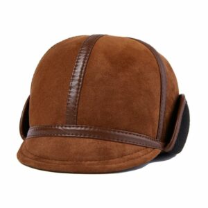 Casual Leather Men's Winter Hat