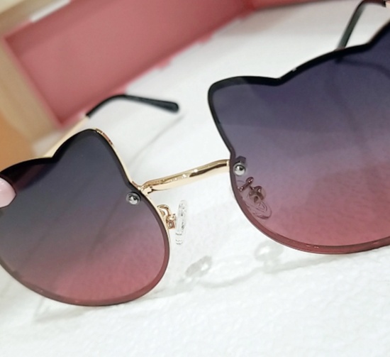 Kids Sunglasses With Kitten-themed Frames