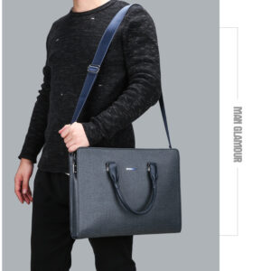 Men's Business Style PU Leather Briefcase