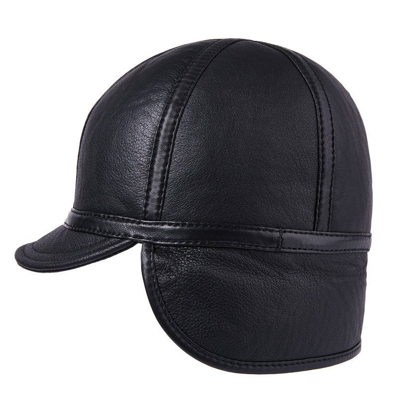 Casual Leather Men's Winter Hat