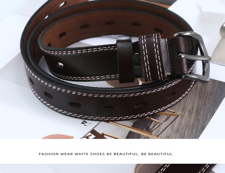 Fashionable Youth Casual Pin Buckle Leather Belt