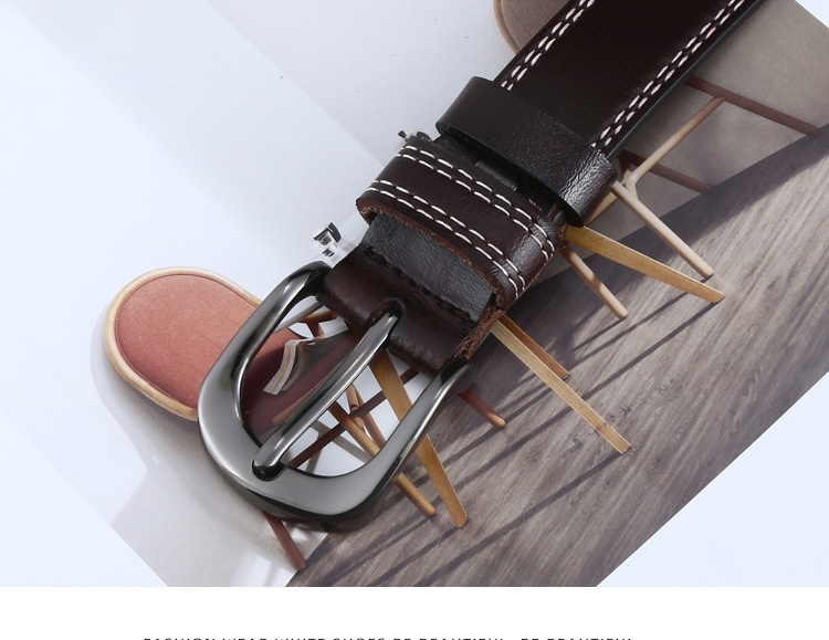 Fashionable Youth Casual Pin Buckle Leather Belt