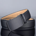 Men's Two-layer Leather Belt With Comfort Click Buckle