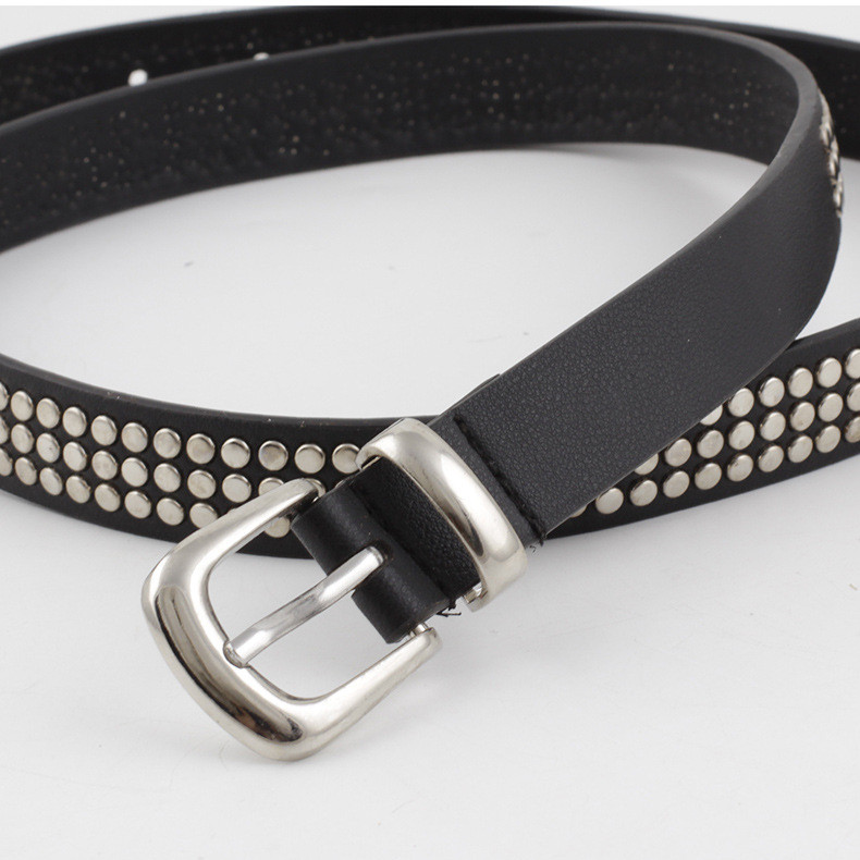 Women's Jeans Rivet Belt | Stylish Cowboy Design