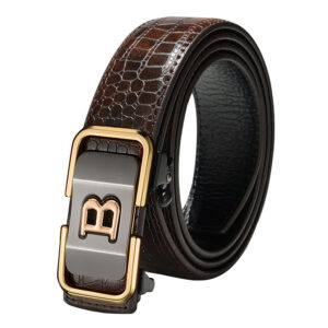 Genuine Leather Belt With Automatic Buckle