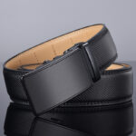 Men's Two-layer Leather Belt With Comfort Click Buckle