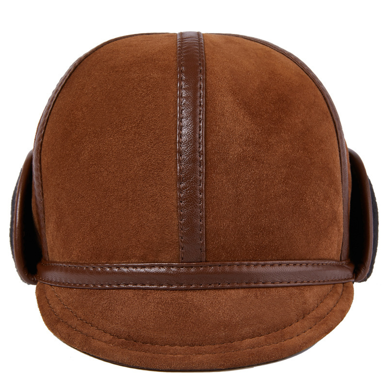 Casual Leather Men's Winter Hat