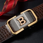 Genuine Leather Belt With Automatic Buckle