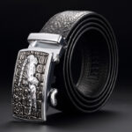 Men's Business Leather Belt With Automatic Buckle