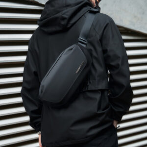 Men's Black Shoulder Bag