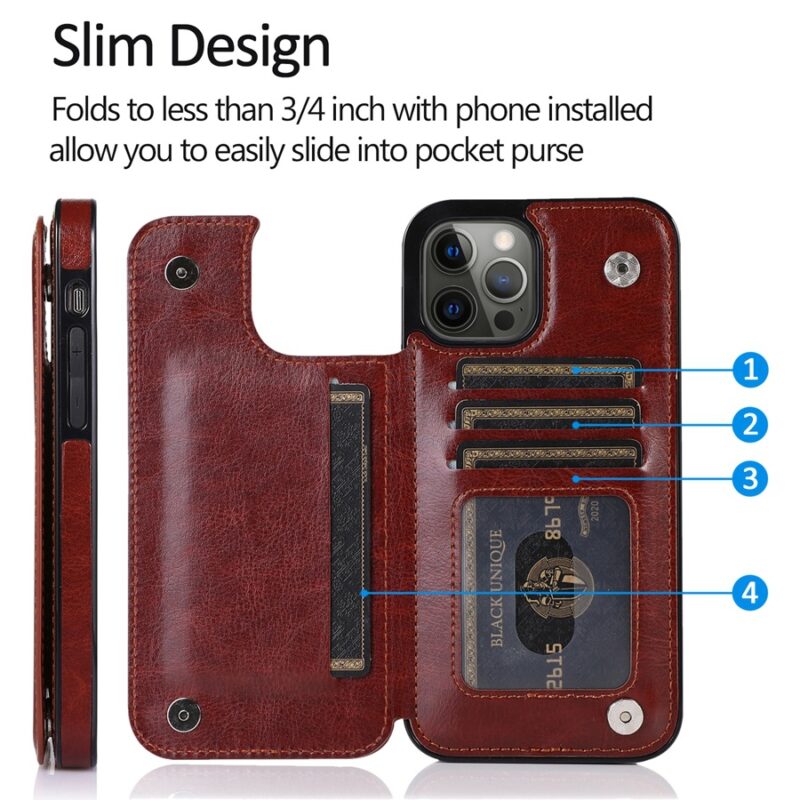 Leather Phone Shells with Card Slots