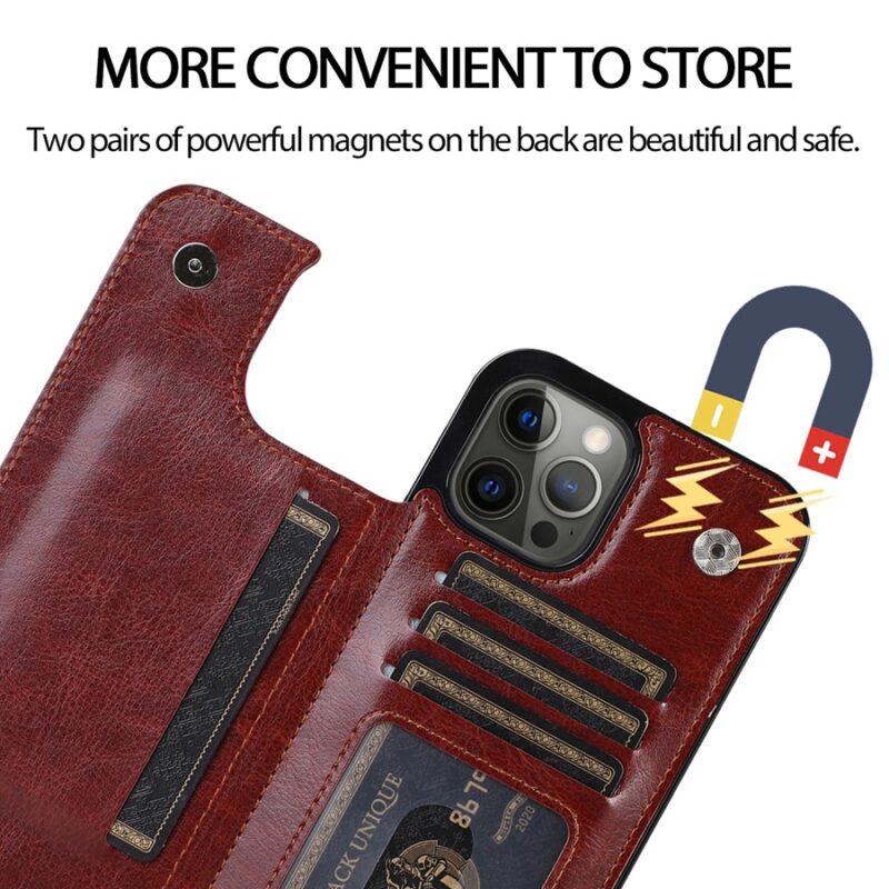 Leather Phone Shells with Card Slots