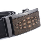 Men's Urban & Business Style Black Leather Belt