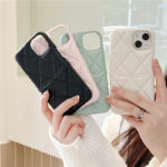 Classic Style Three-dimensional Rhombus Phone Case