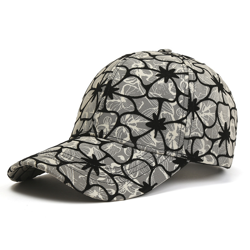 Fashion Cotton Sun Baseball Cap - Grey