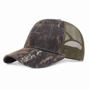 Men's Jungle-colored Mesh Cap - Black