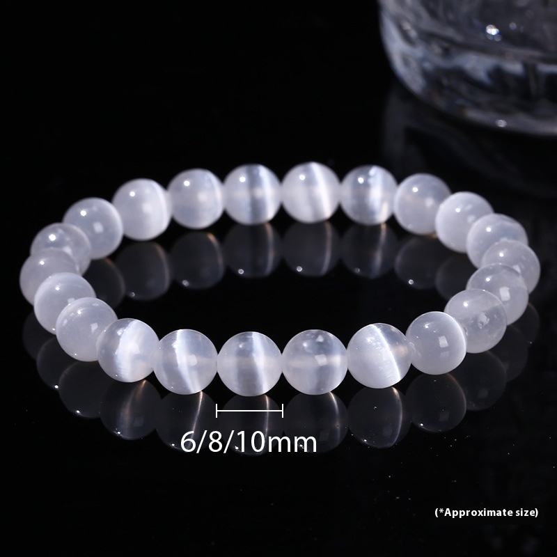 Cat's Eye White Cream Bracelet