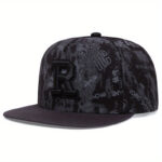 Street Fashion Cap With R Letter Embroidery