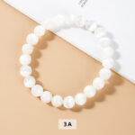 Cat's Eye White Cream Bracelet