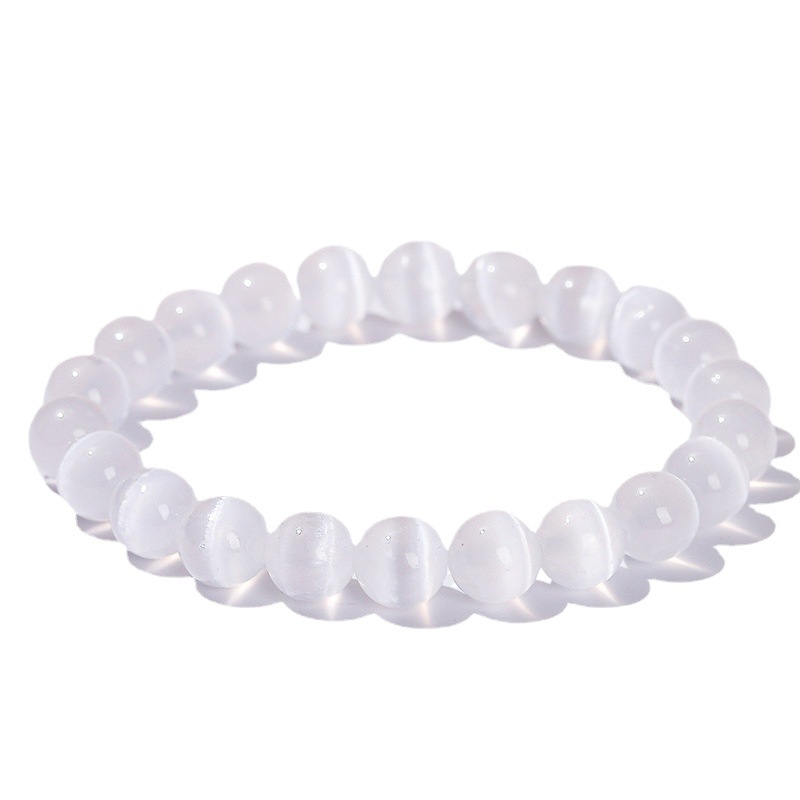 Cat's Eye White Cream Bracelet