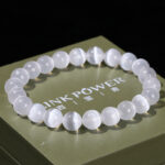 Cat's Eye White Cream Bracelet